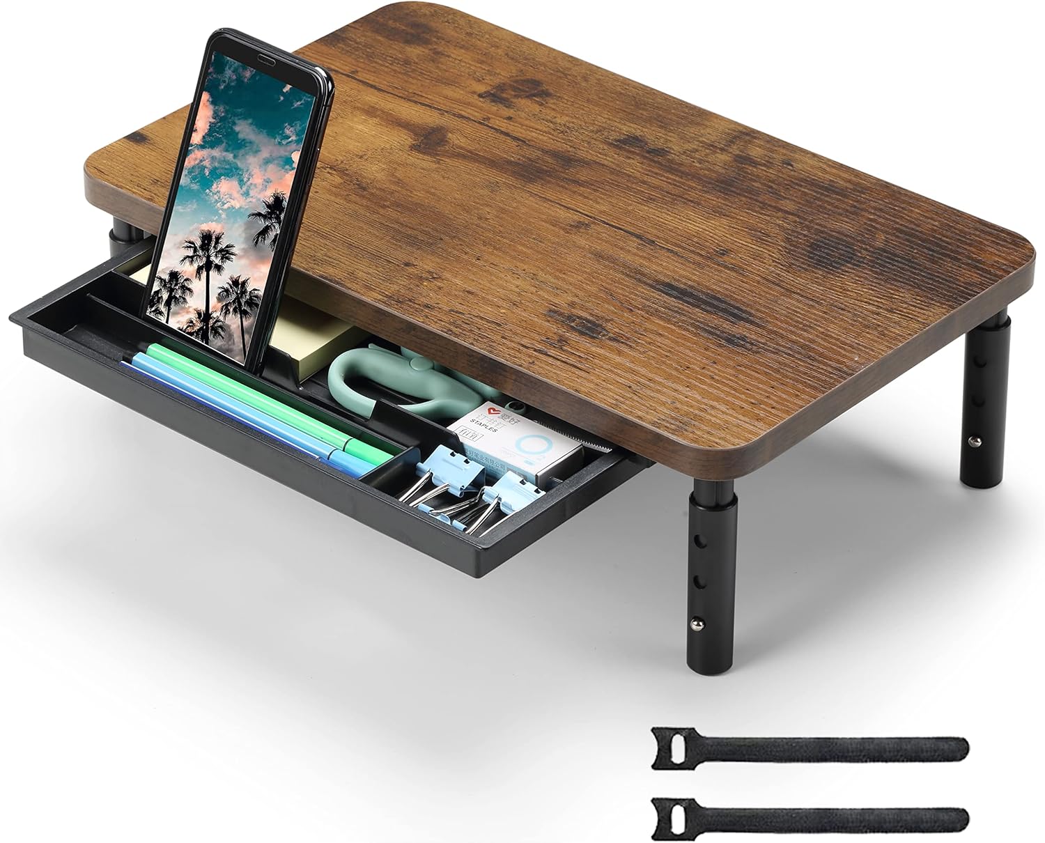 ETHU Monitor Stand Riser with Drawer 3‑height settings 🖥