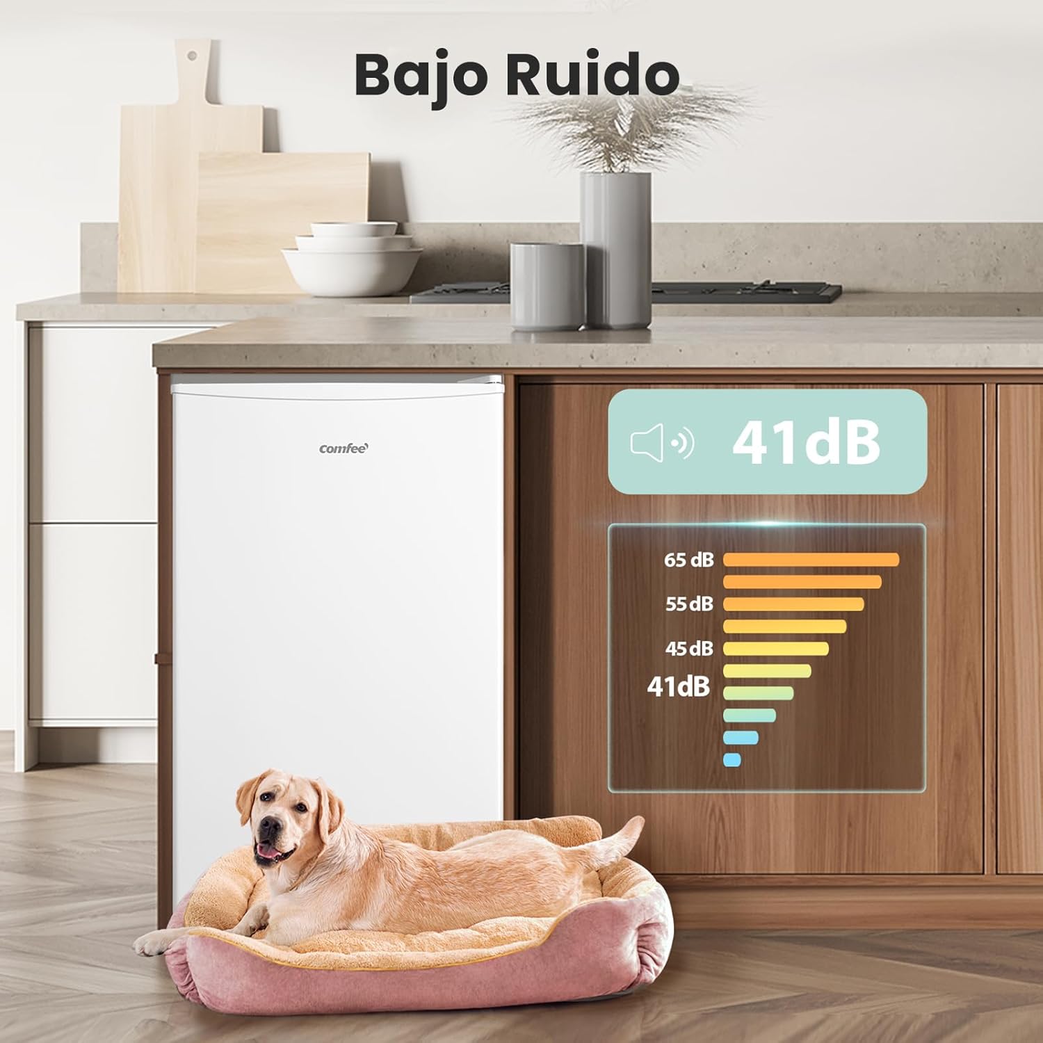 Detalle de Comfee RCU60WH2(E) congelador vertical 60 L
