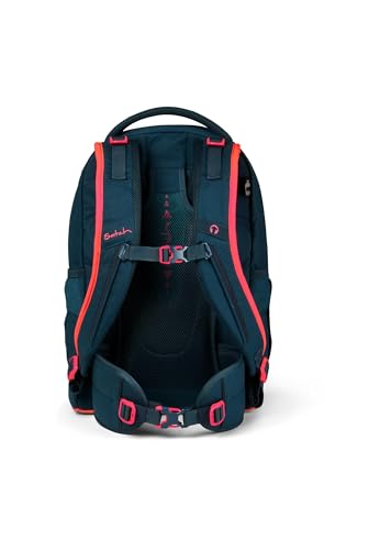 Detalle de Satch Schulrucksack Pack Pink Phantom – Petrol: 30 Liter Vielseitigkeit für Schule und Alltag