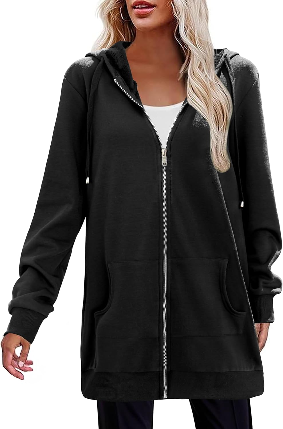 Thumbnail 3 de Zeagoo Long Zip-Up Tunic Hoodie 2024