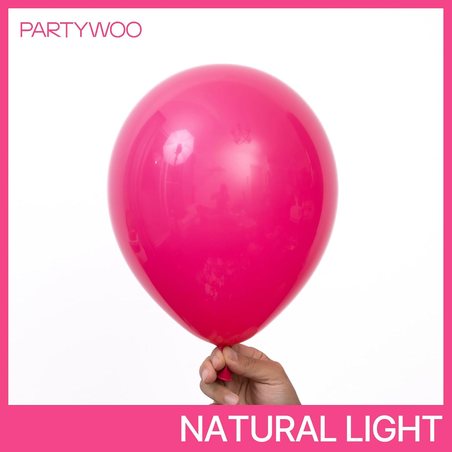 Detalle 2 de PartyWoo Hot Pink Balloons 140 pcs 18-5 in garland kit ๐