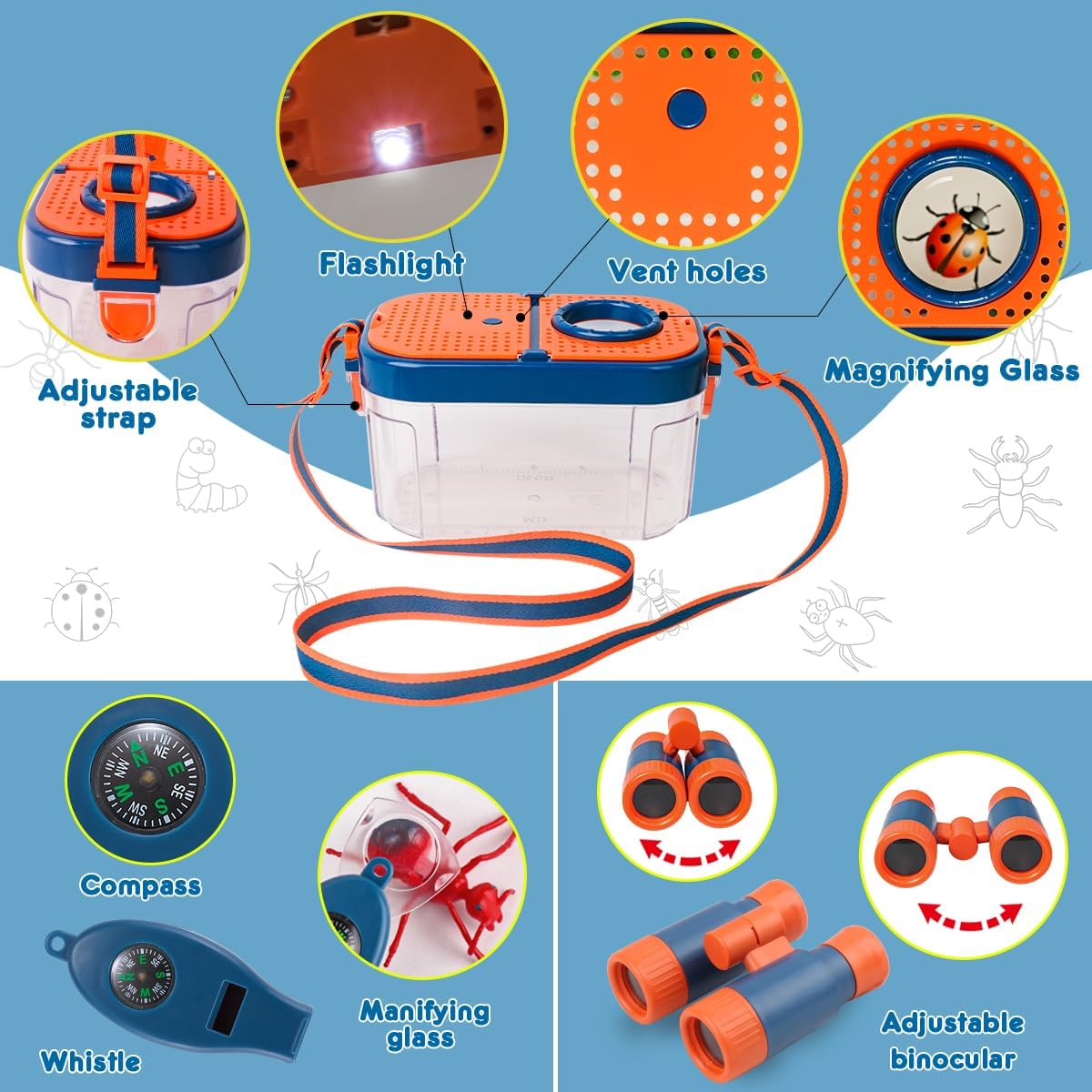 Thumbnail 4 de Meland Kids Camping Set with Tent 1-2 kids