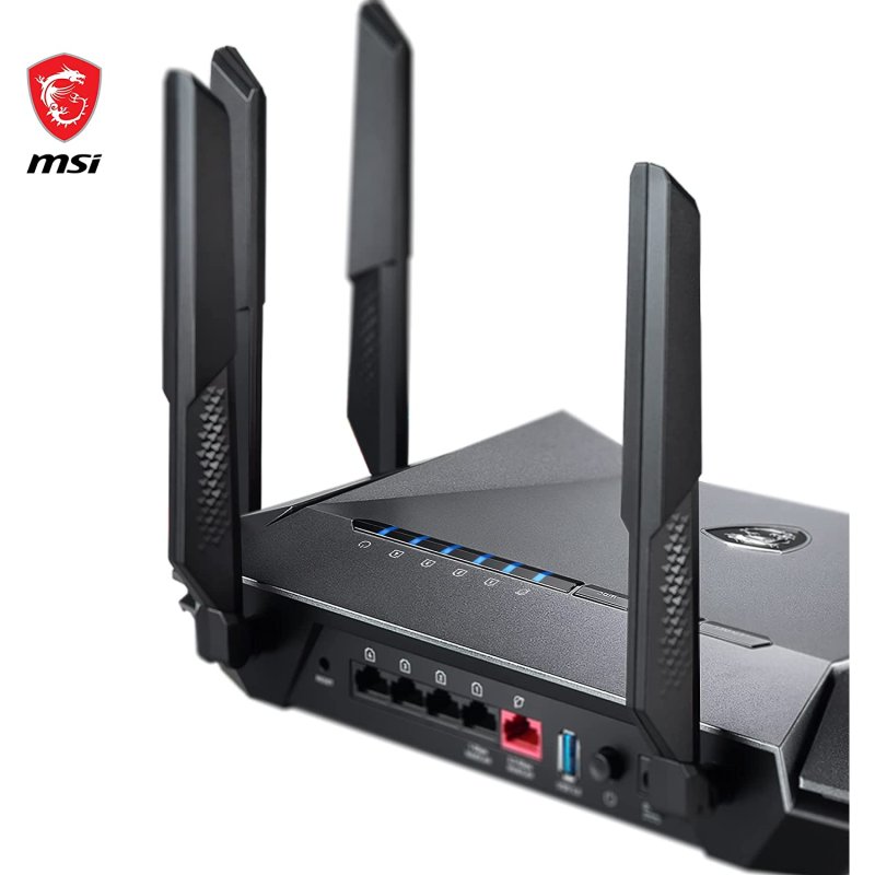 Detalle 2 de MSI RadiX AX6600 WiFi 6 Tri-Band Router Gaming