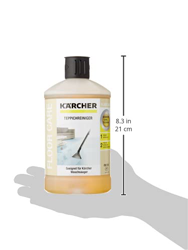 Detalle 2 de Kärcher Nettoyant Moqutettes et Tapis RM 519, Blanc, 1 l (Lot de 1)