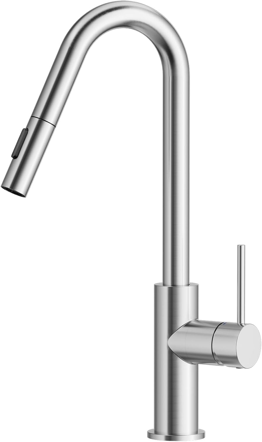 Detalle de CECIPA Rubinetto da cucina ad alta pressione con doccetta estraibile: design a V in acciaio inox e flessibilità d’uso