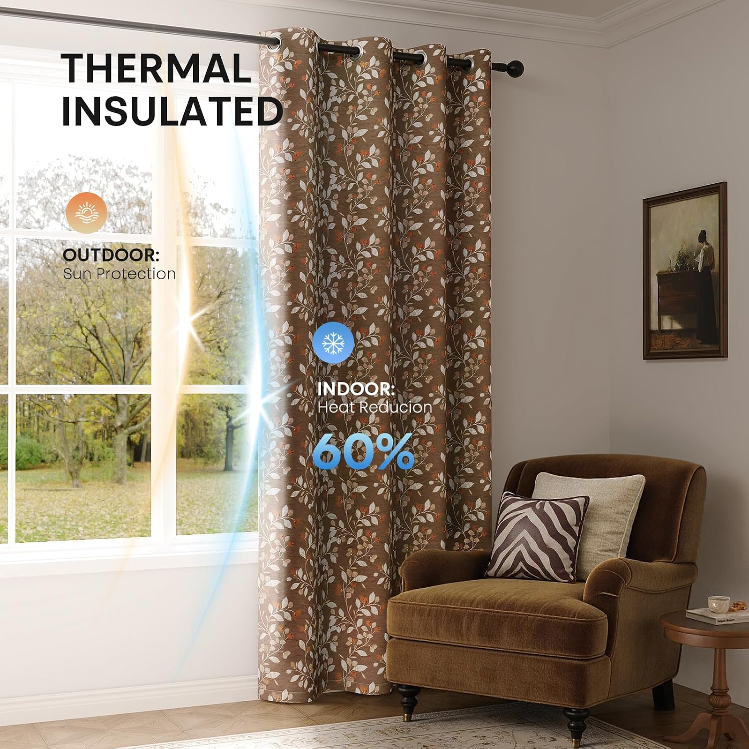 Thumbnail 6 de Blackout Curtains 63-Inch