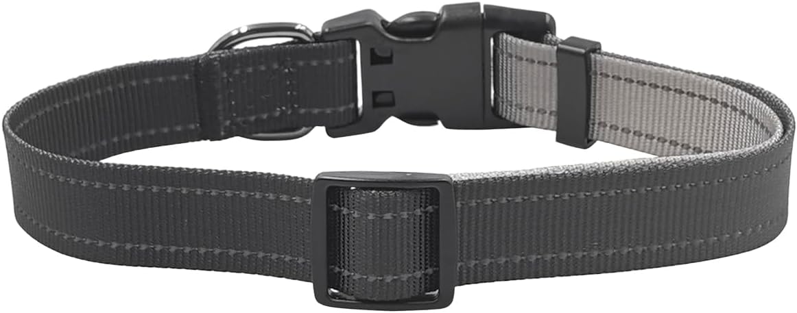 Thumbnail 5 de Olahibi Dog Collar Leash Set – Gradient Colour, Reflective Strips, Neoprene Handle, 150 cm Leash (Medium, Black/Grey)