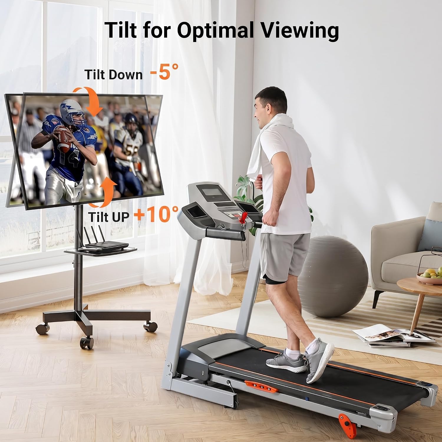 Thumbnail 3 de PERLEGEAR Mobile TV Stand 23–60in tilt