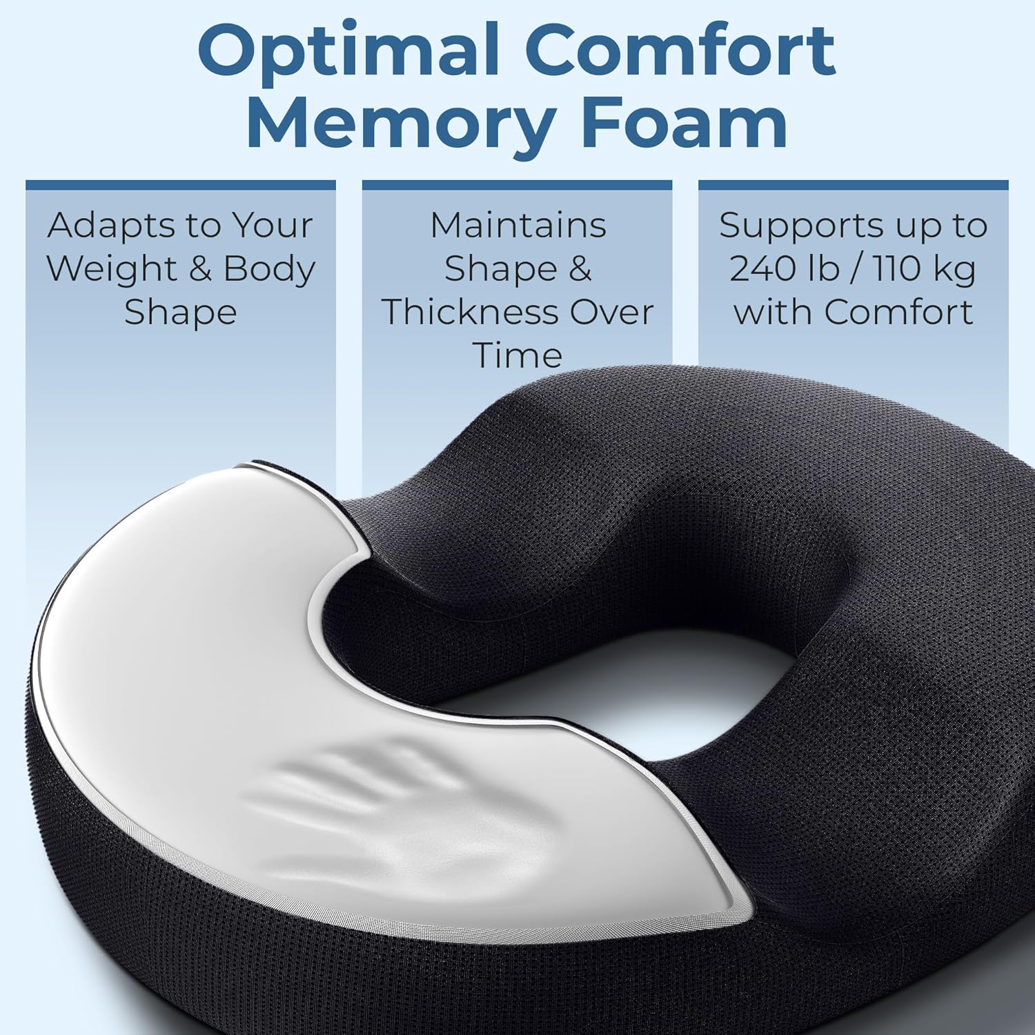 Thumbnail 4 de 5 STARS UNITED Donut Pillow for Coccyx Pain Relief 🗣