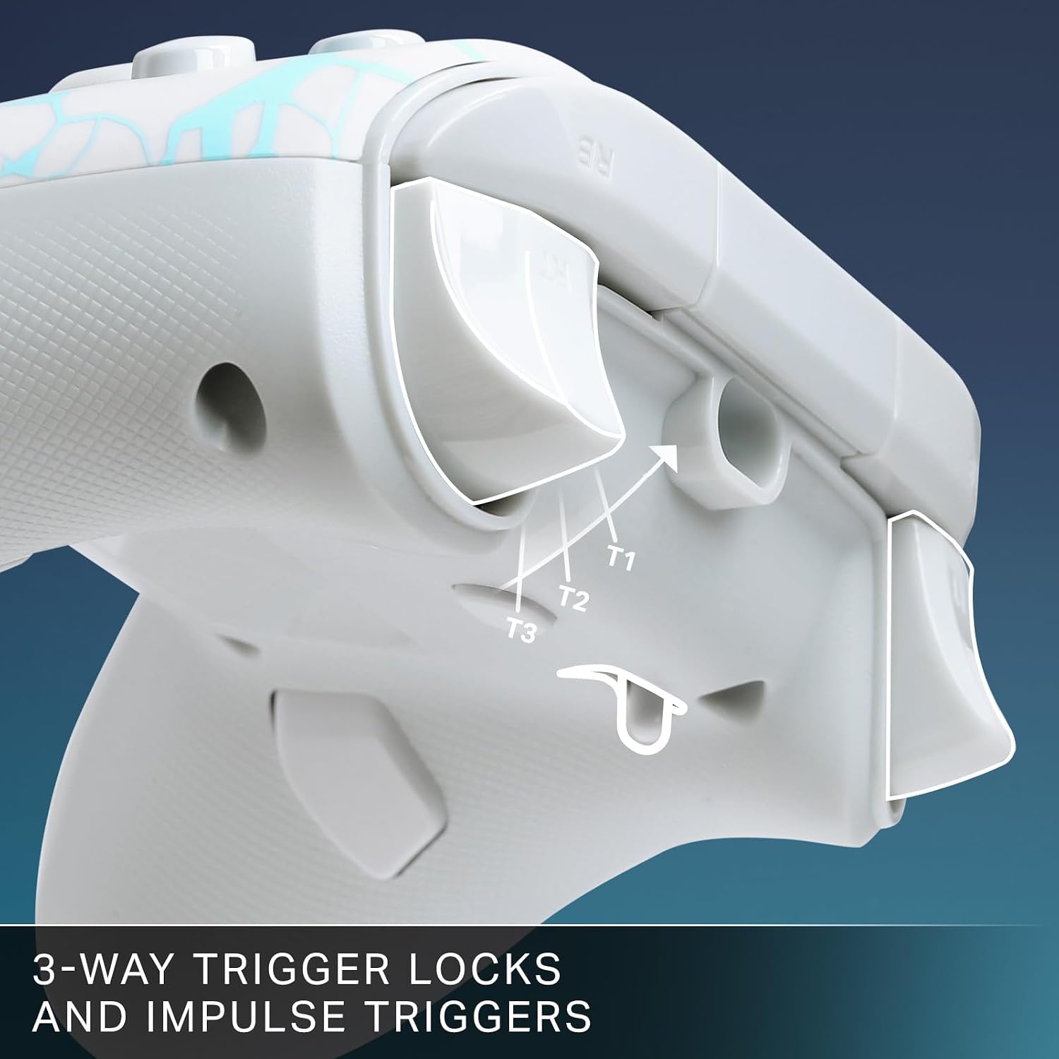 Detalle de PowerA Manette filaire Advantage pour Xbox Series X|S – Glace arctique