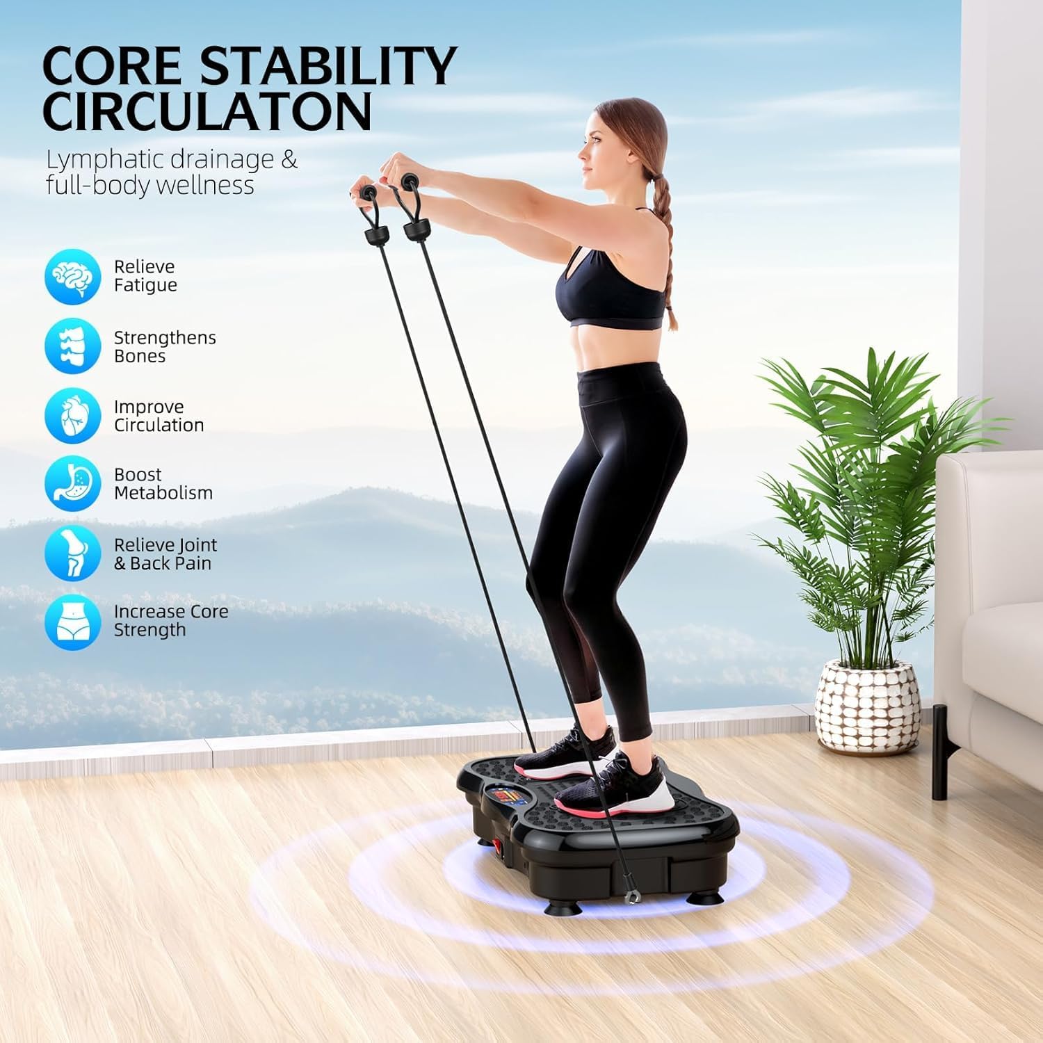 Thumbnail 4 de GMCXAX Vibration Plate Exercise Machine 330 lbs