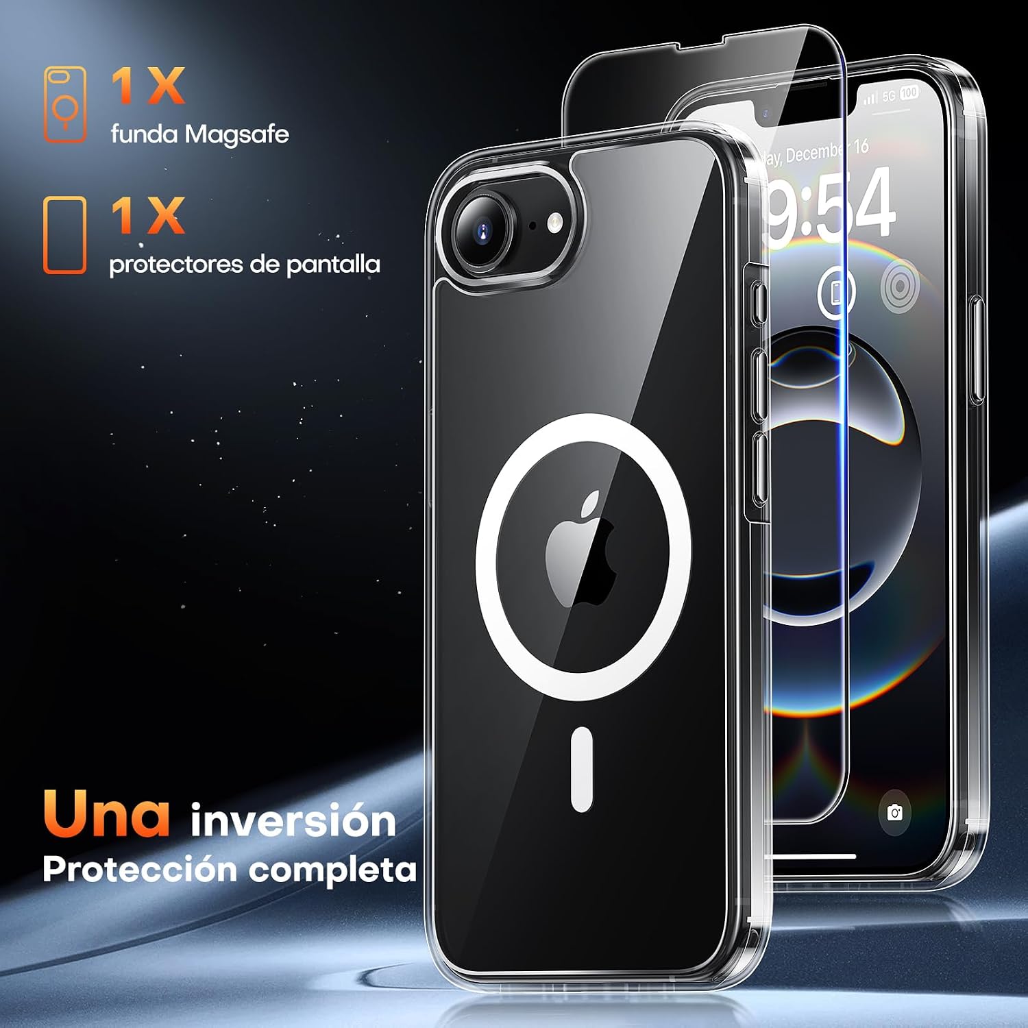 Thumbnail 2 de TAURI Funda iPhone 16e/17e transparente