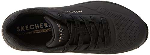 Thumbnail 4 de Skechers Damen Uno Stand On Air Weit Trainers – Schwarz, Durabuck Mesh, EU 38,5