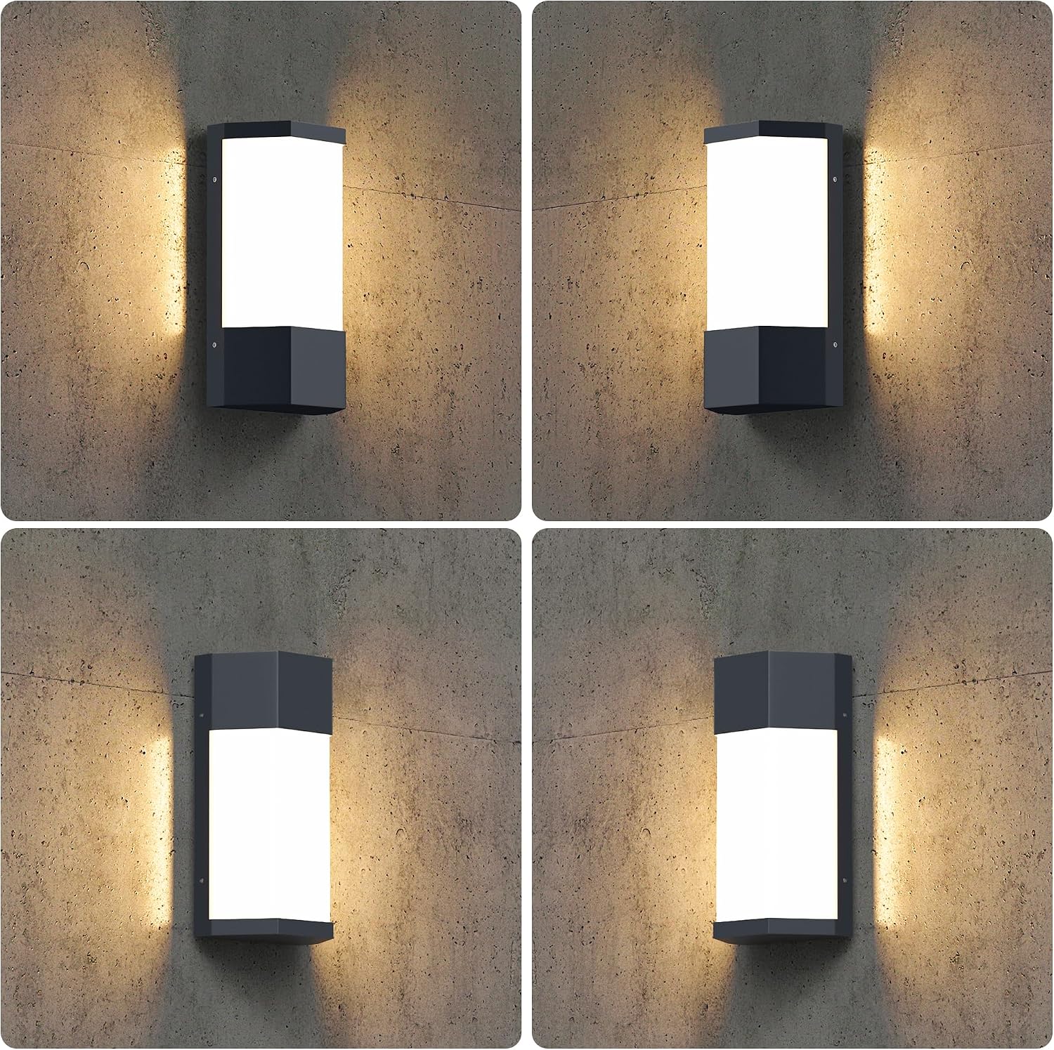 Detalle 2 de Aipsun 24W Applique LED da Esterno/Interno Antracite: 2000 lm, IP65, 88 LED, 3000K