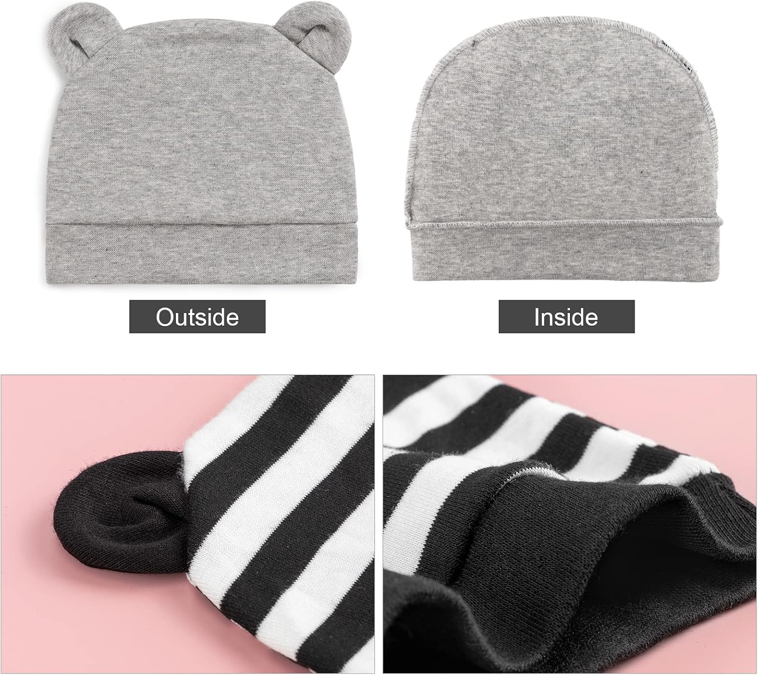 Detalle 2 de DRESHOW Newborn Beanie & Gloves 0-6 Months