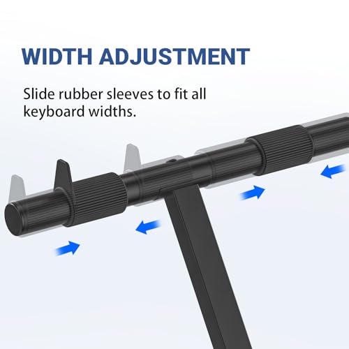 Detalle de GLEAM Keyboard Stand - Digital Piano Stand, Single X Style, Black