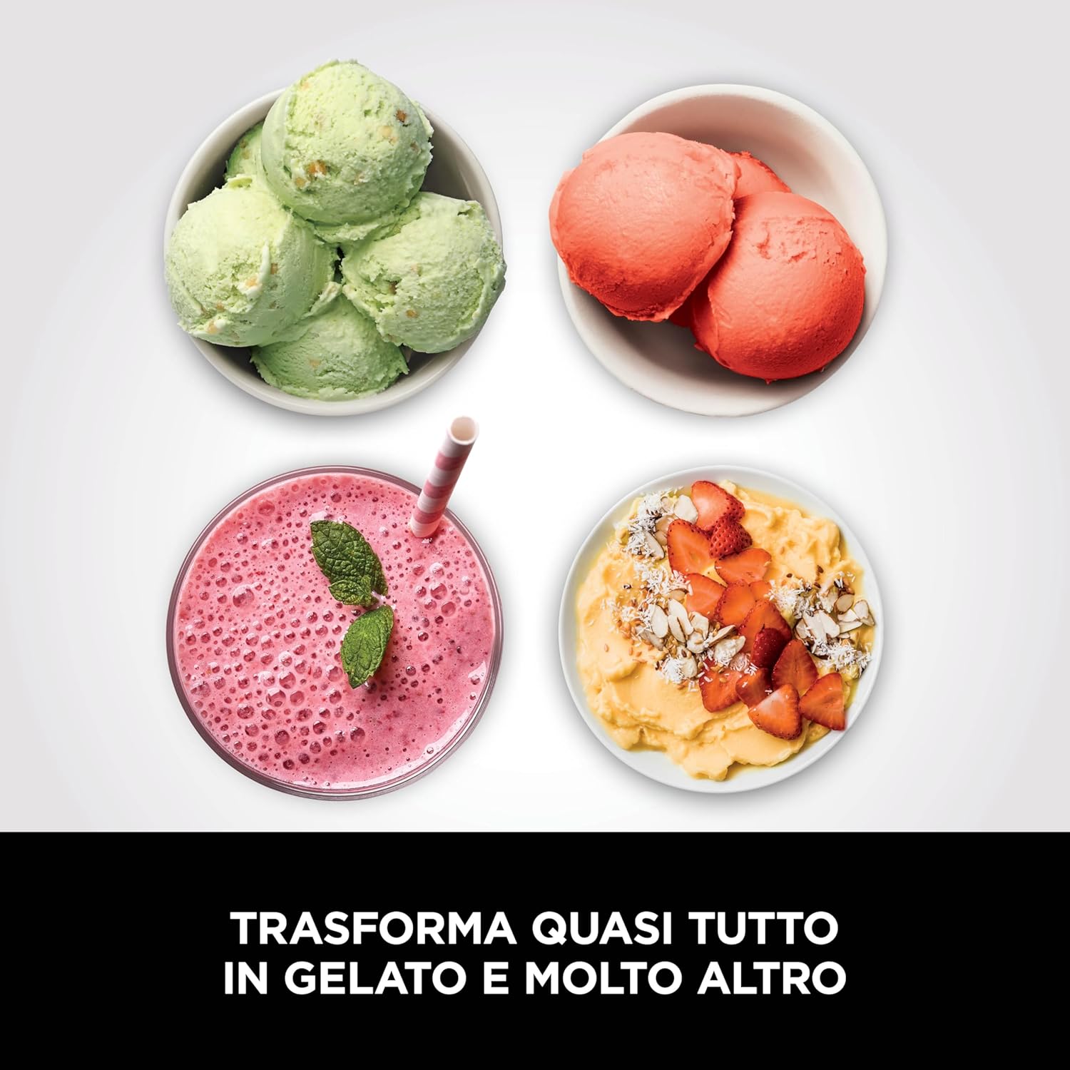 Thumbnail 3 de Ninja CREAMi Gelatiera NC302EU: macchina per gelato e dessert congelati, 1,4 l, 2 vasetti, 7 programmi
