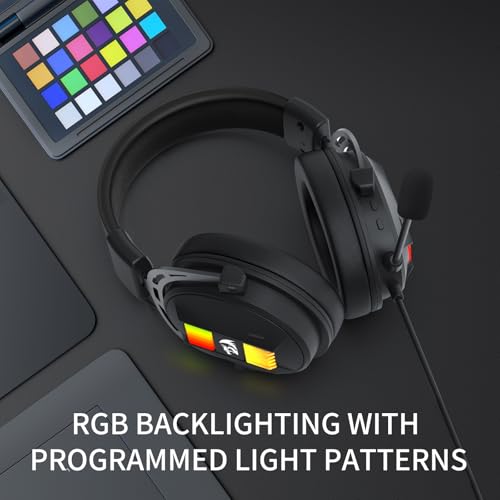 Detalle 2 de Redragon H375 casque gaming RGB USB noir