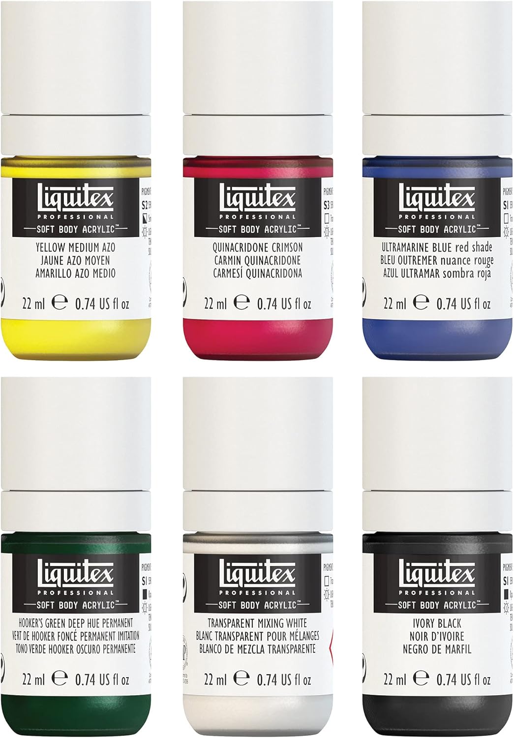 Thumbnail 3 de Liquitex Soft Body Acrylic paint set 6