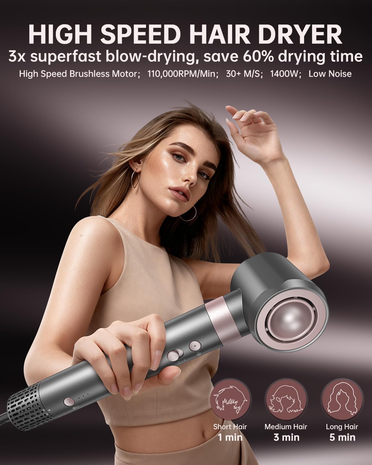 Detalle 2 de webeauty 4in1 asciugacapelli 110000 giri/min 💇♀