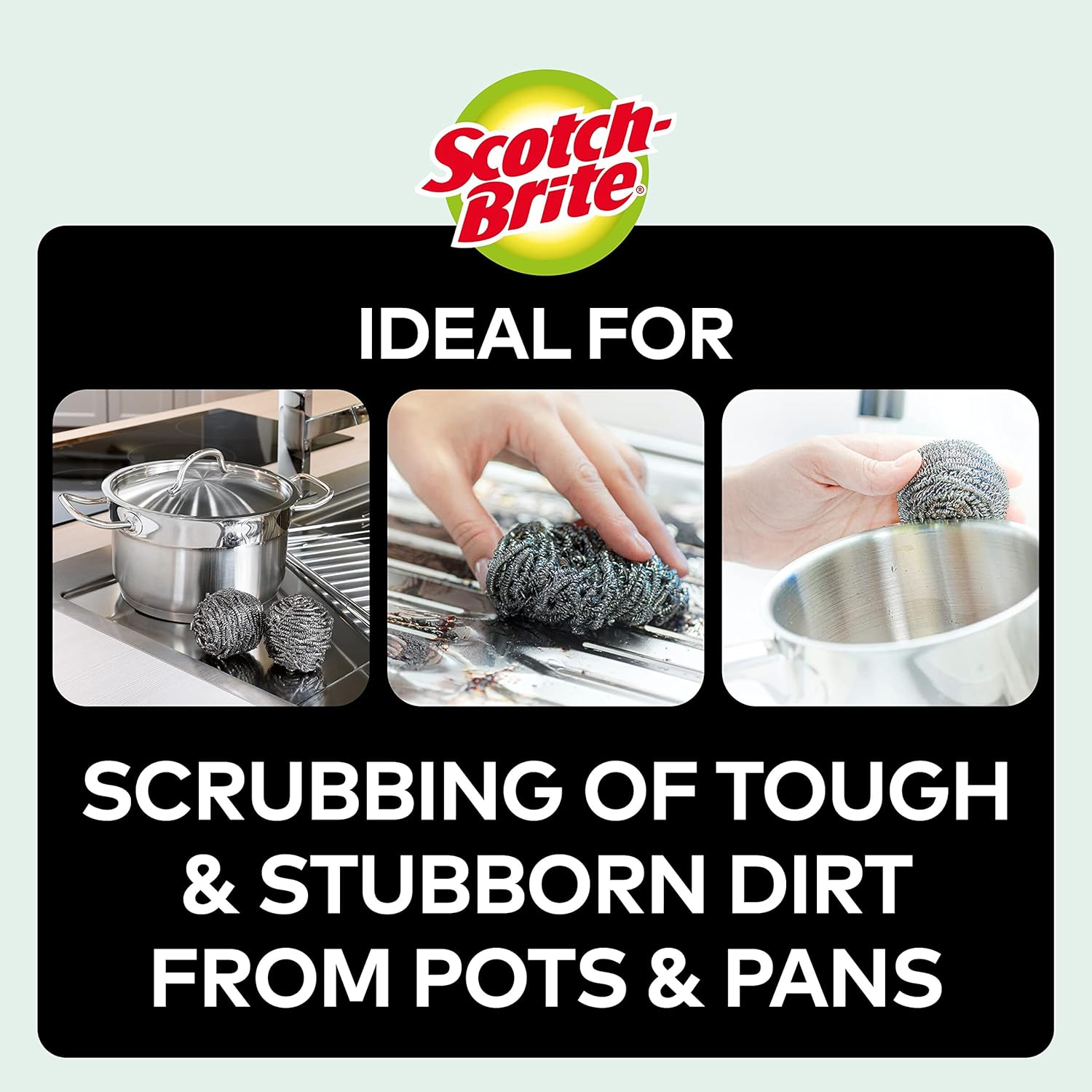 Thumbnail 6 de Scotch-Brite Stainless Steel Scourer 12 Pack