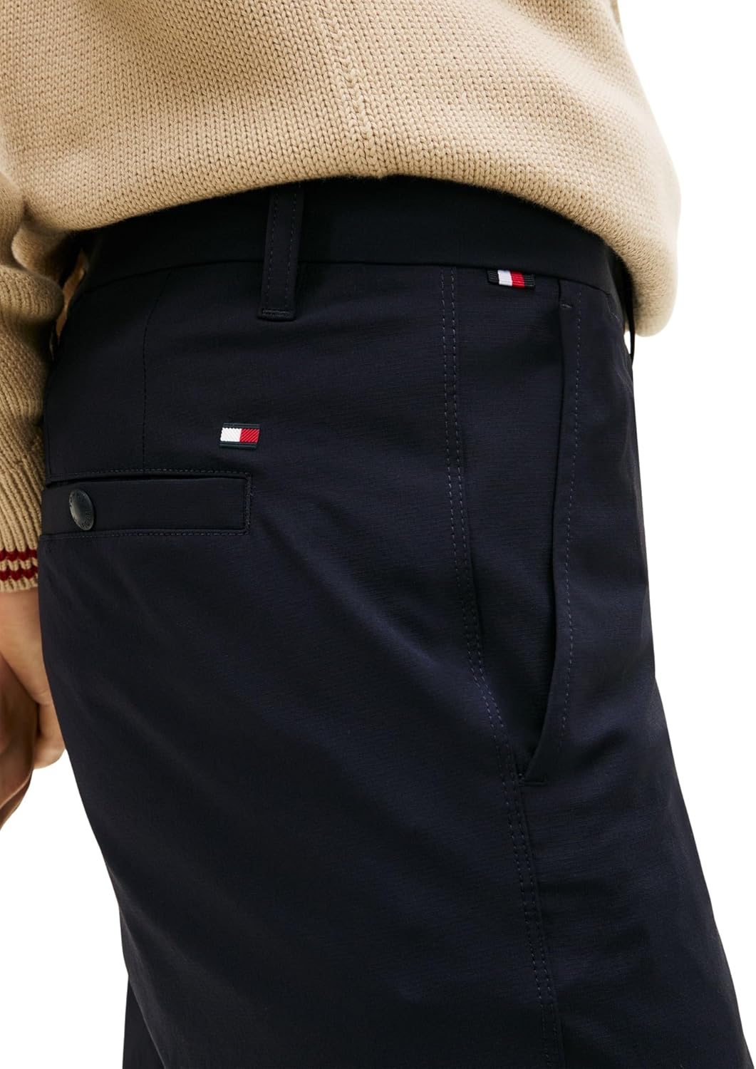 Detalle de Tommy Hilfiger Cool Touch Tech Denton Chino Mw0mw42525 – Pantaloni chino uomo