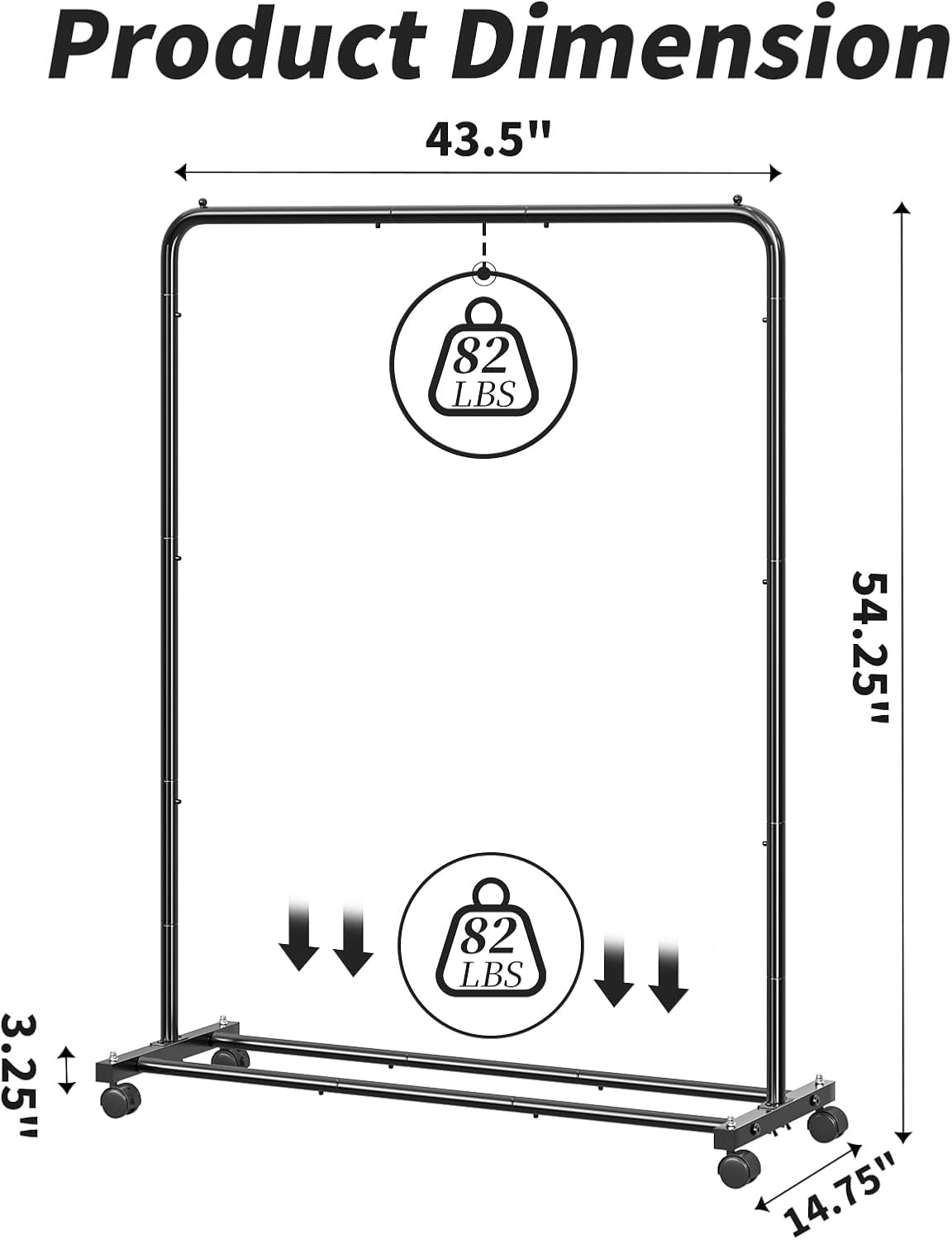 Detalle 2 de Simple Trending Standard Clothes Rack with Storage Shelves