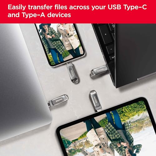 Detalle de SanDisk Ultra Dual Drive Luxe USB Type-C Flash Drive 128GB review