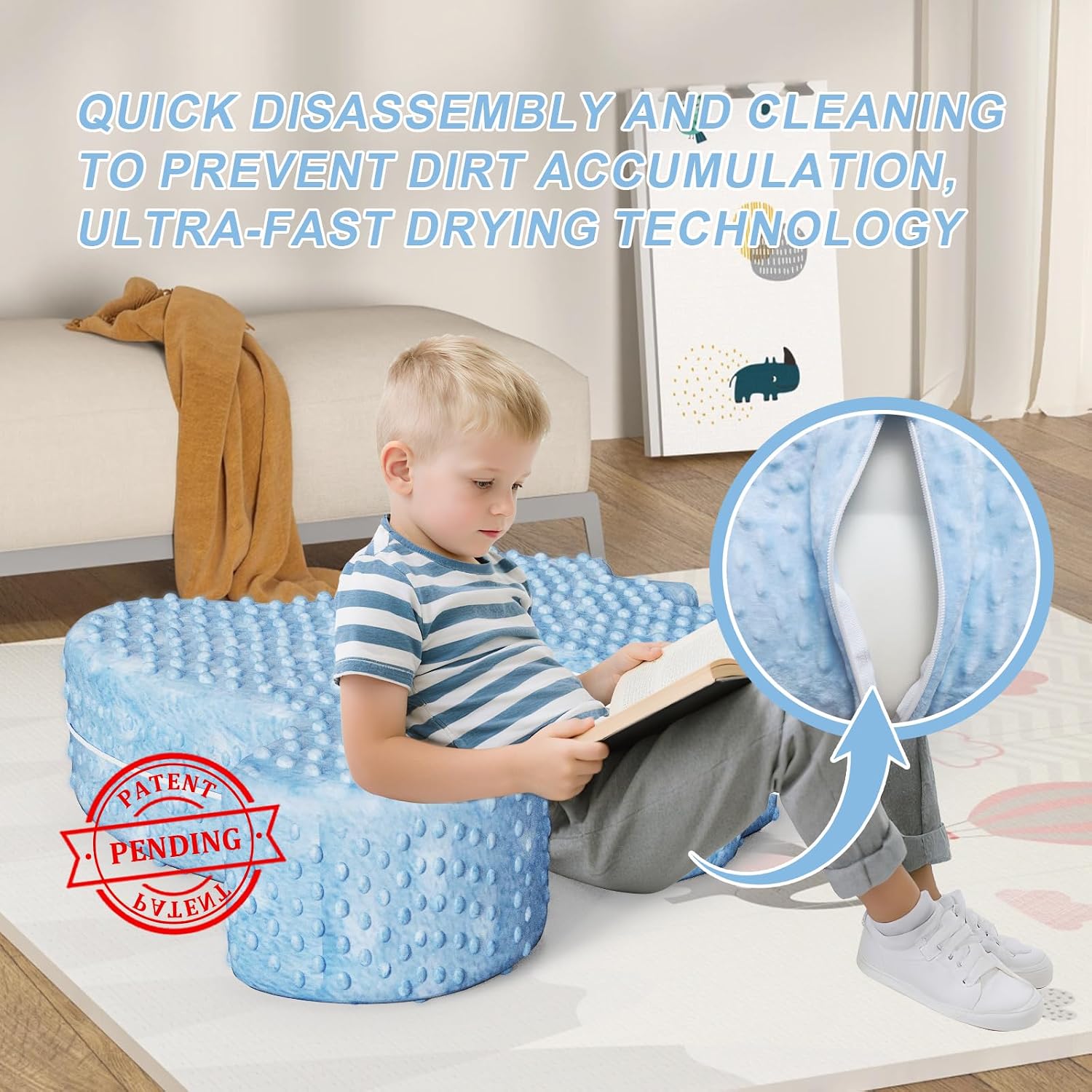 Detalle de Irrical sensory compression chair 26 x 28 x 9 inches