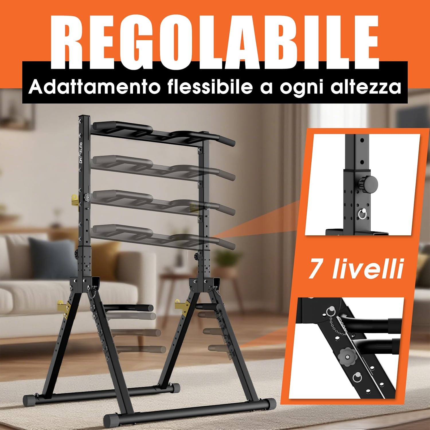 Thumbnail 3 de DH FitLife Power Tower Pieghevole 150 kg