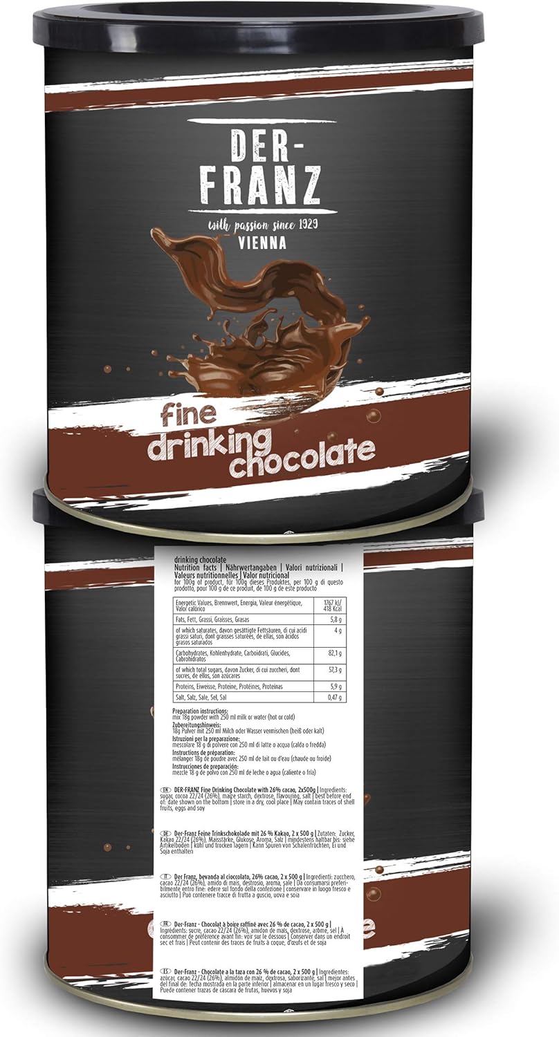 Thumbnail 3 de Der-Franz Chocolate a la taza 2 x 500 g 🍫