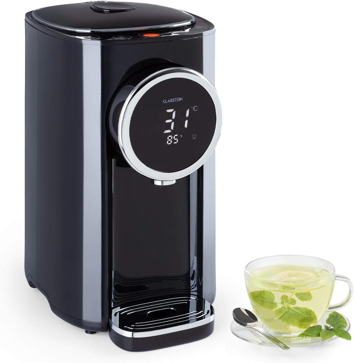 Detalle de Klarstein LSHAZ11A Hot Spring Plus varmvattenautomat, 5 l, LCD och 45–95 °C