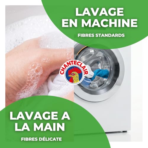 Thumbnail 3 de Chanteclair Lessive Liquide Musc Blanc 40 Lavages – 8x1800 ml, nettoyage efficace à basse température