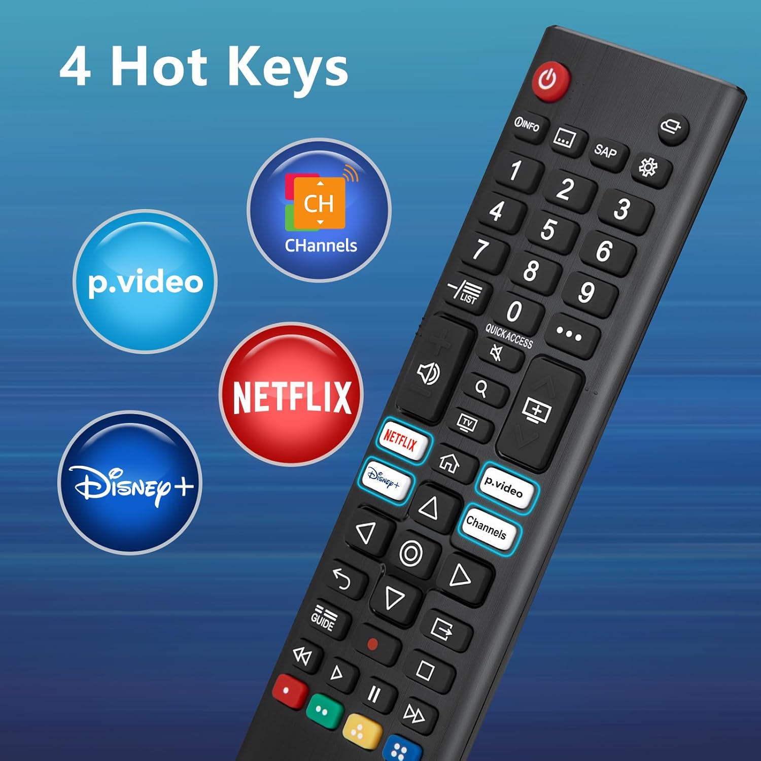 Detalle 2 de Universal for LG Smart TV Remote Replacement Pack of 2