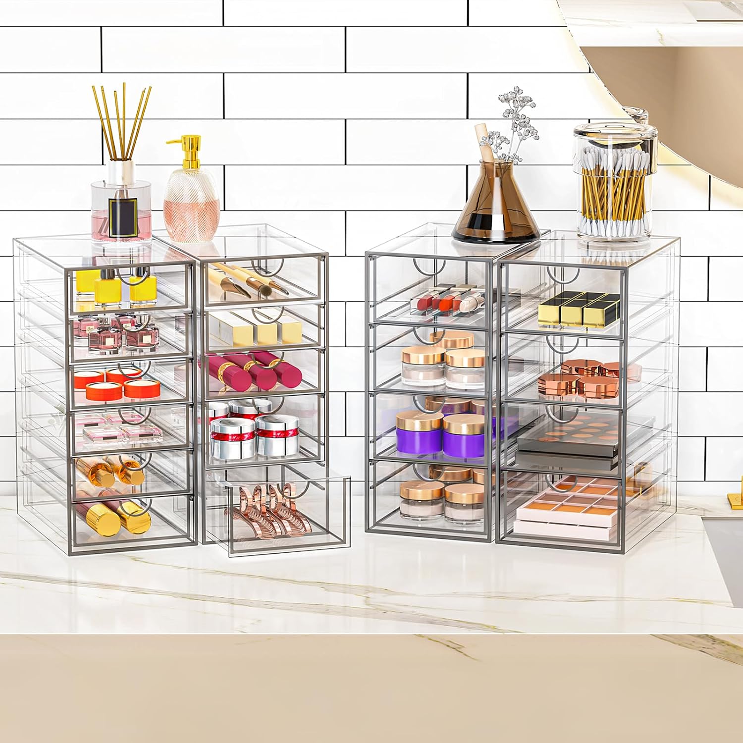 Thumbnail 1 de YFXCVSL Acrylic Makeup Organizer 19 Drawers 💄