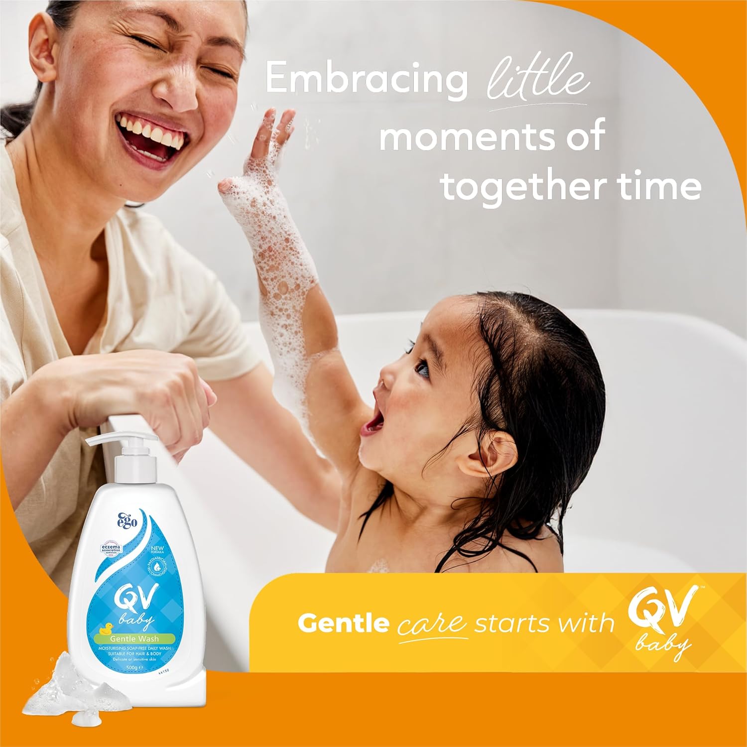 Thumbnail 2 de QV Baby Gentle Wash 500ml gentle body wash for sensitive skin