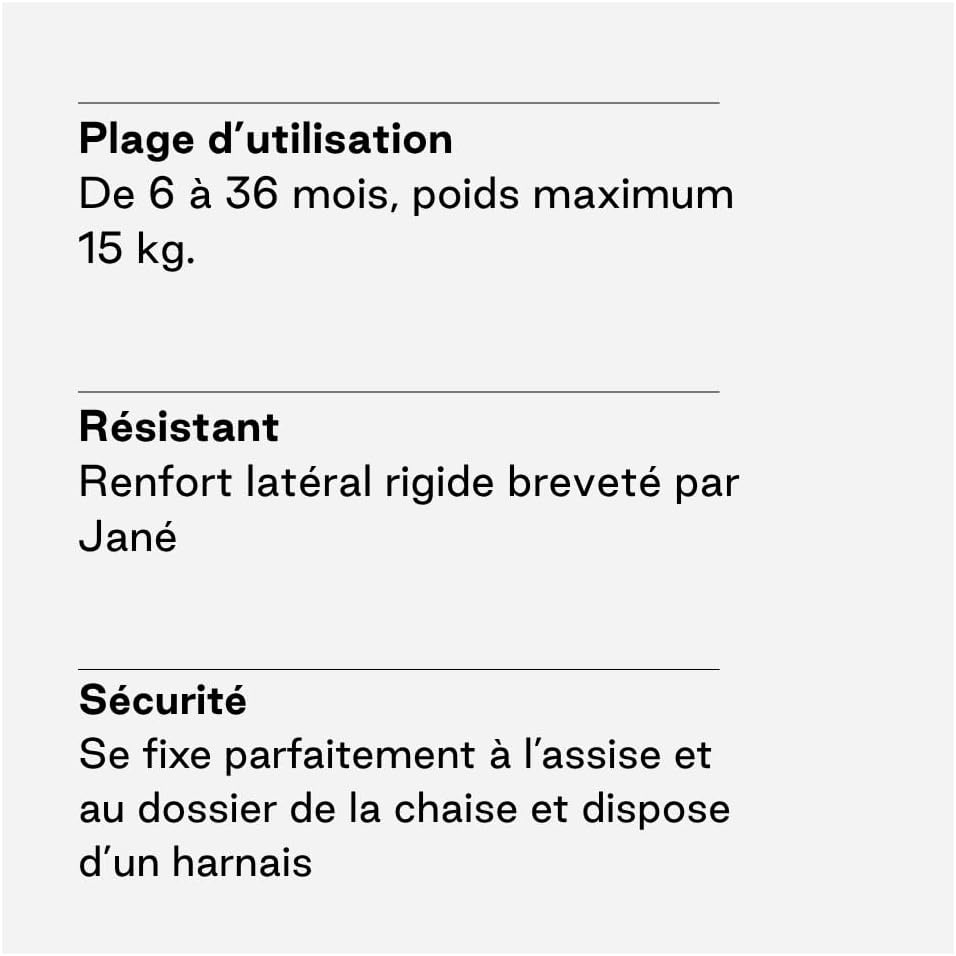 Thumbnail 4 de Jané Booster Seat: Réhausseur de Chaise Bébé pour voyages, jusqu’à 15 kg