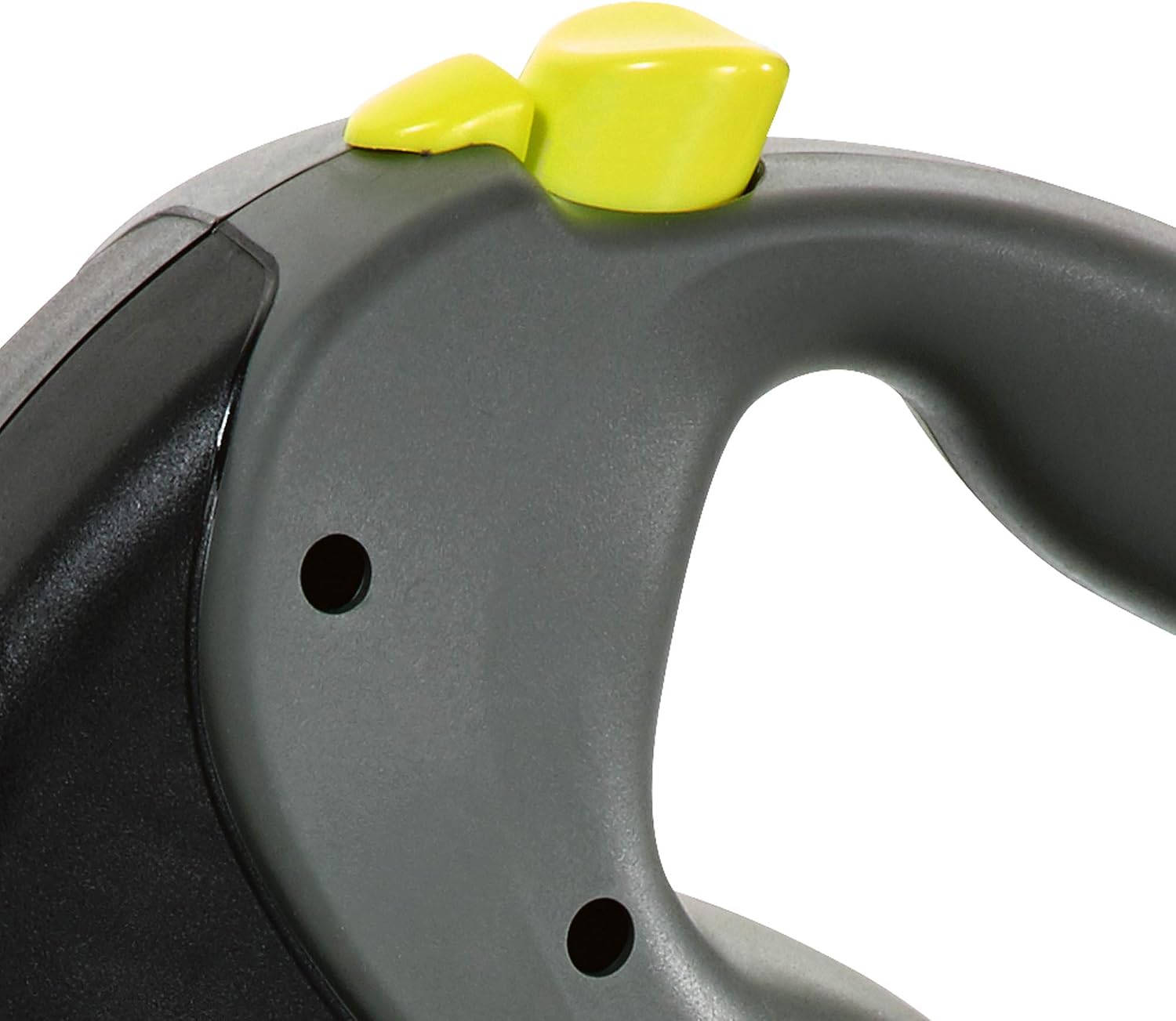 Detalle de flexi Giant Professional – Laisse rétractable à sangle 10 m pour chien jusqu’à 50 kg (Noir/jaune fluo)