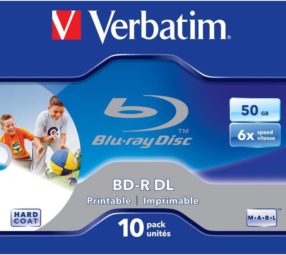 Thumbnail 5 de Verbatim BD-R Single Layer Blu-ray-Disc 25 GB, 6-fache Brenngeschwindigkeit, Kratzschutz – 10er-Spindel