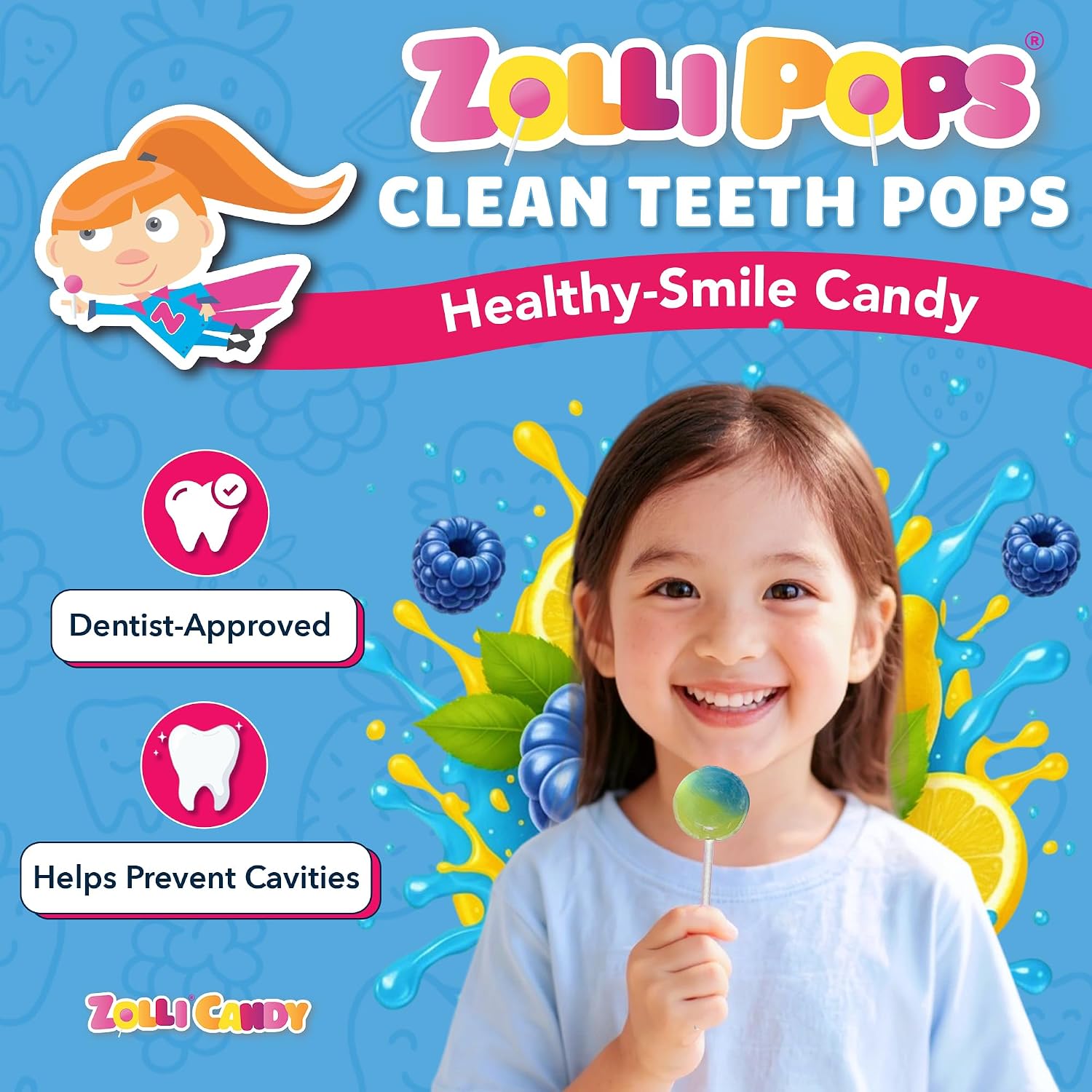 Detalle de Zollipops sugar-free lollipops, 5.2 oz