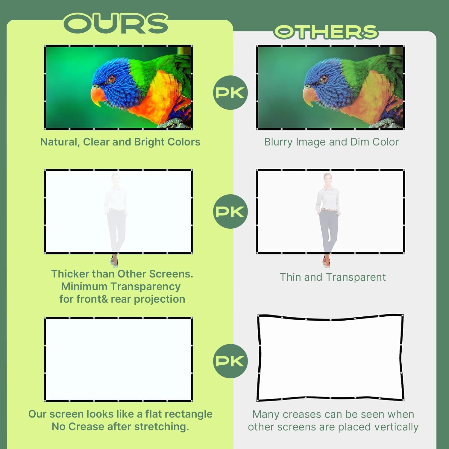 Thumbnail 1 de 150-inch Projector Screen 16:9