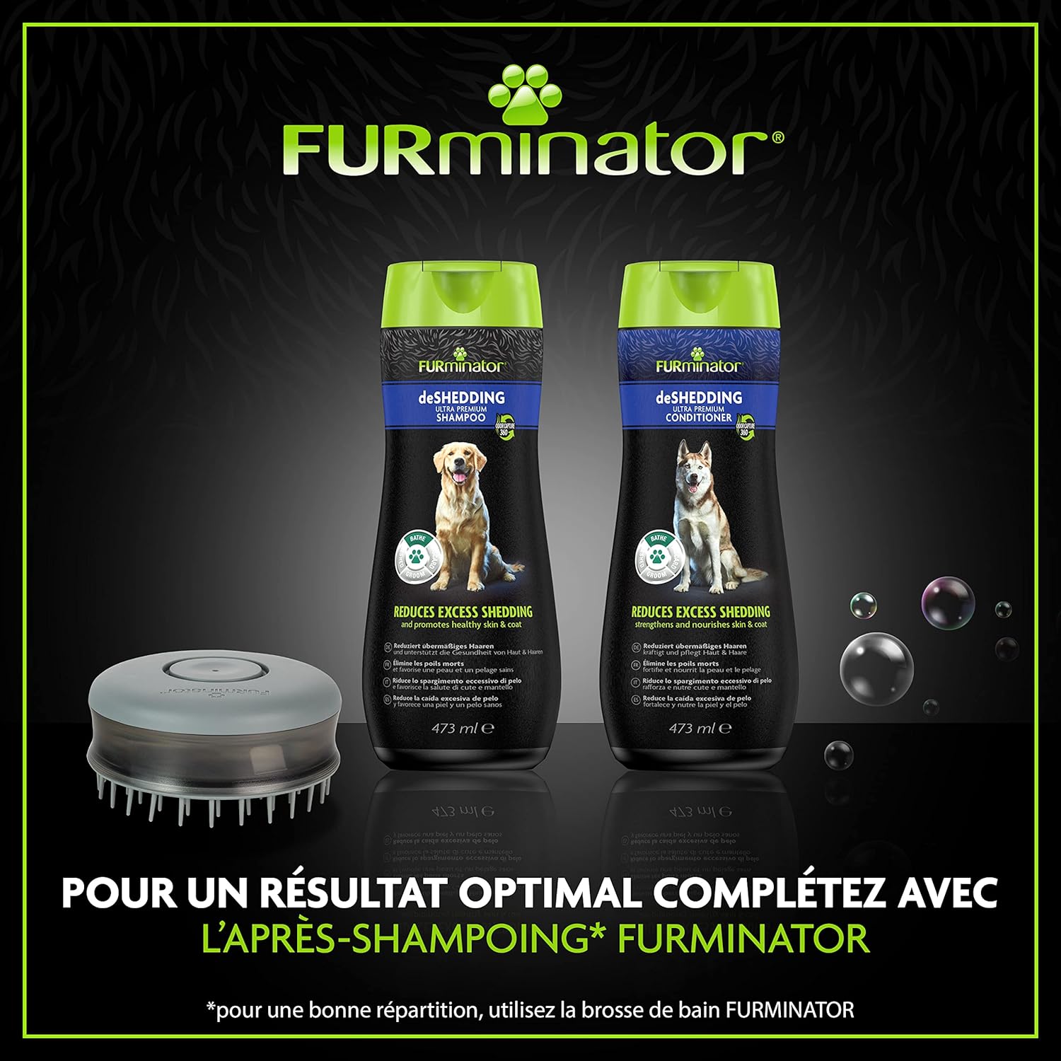 Thumbnail 6 de FUR Dog deShedding Shampoo 473ml – soin sans sulfates pour tous les types de pelage