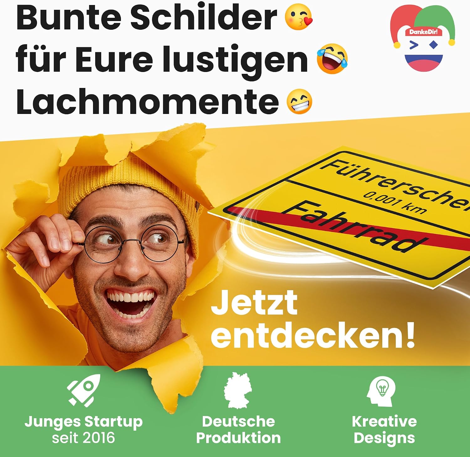Thumbnail 6 de DankeDir! Führerschein Schild 30 x 20 cm