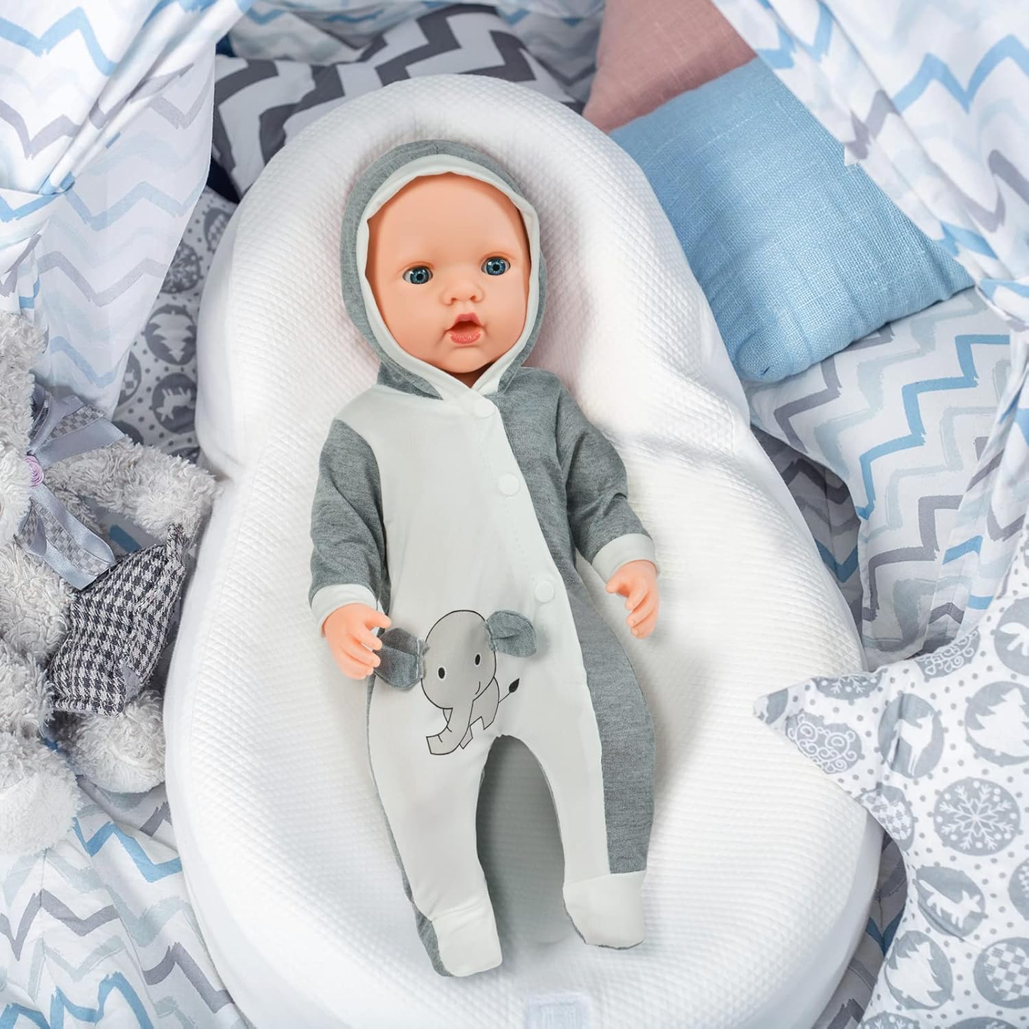 Thumbnail 6 de Aolso poppenkleding voor poppen van 35–45 cm met klittenbandsluiting