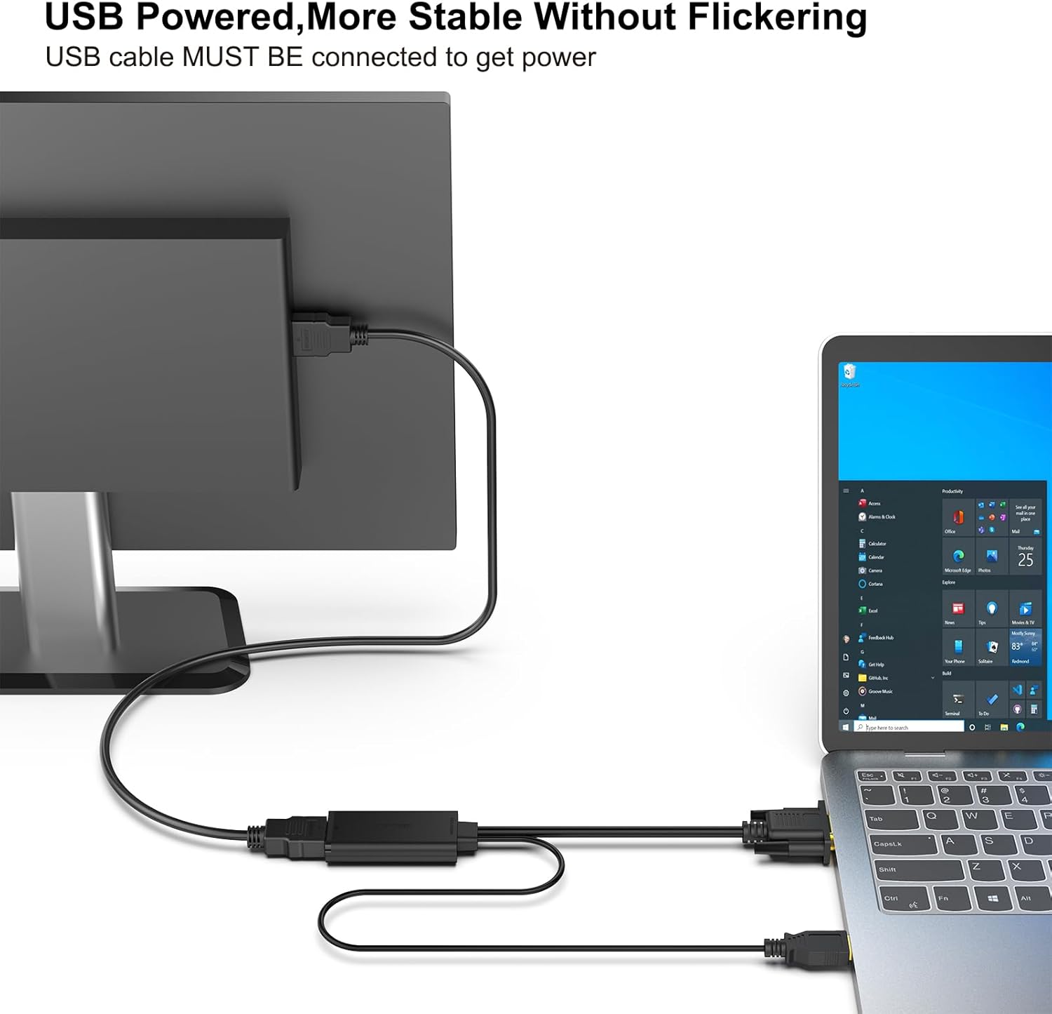 Thumbnail 1 de BENFEI Adattatore VGA a HDMI 1080P con audio 🎥