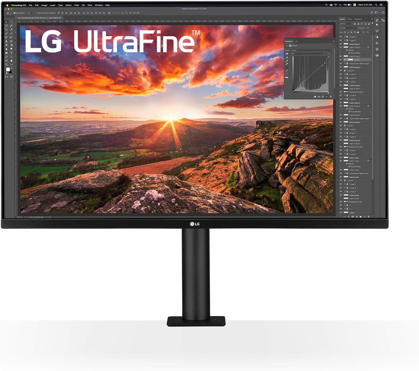 Detalle de LG 32UN880K 32 inch 4K monitor