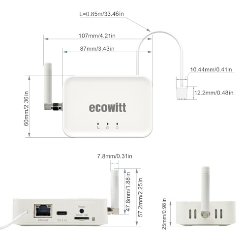 Thumbnail 1 de Ecowitt GW3000 Gateway para Estación Meteorológica ☁️