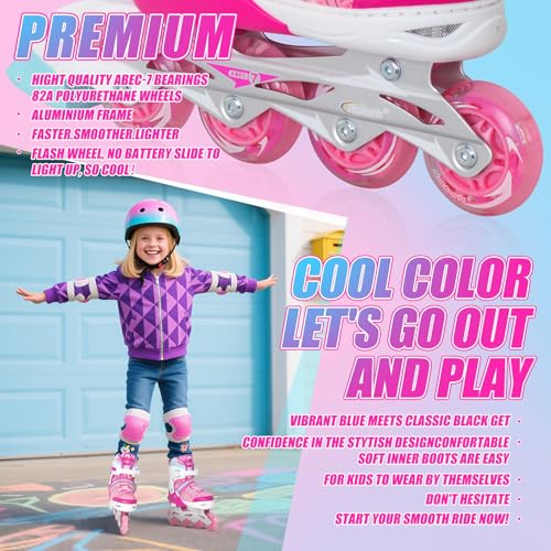Thumbnail 4 de Nattork Adjustable Inline Skates with Light Up Wheels ⚙