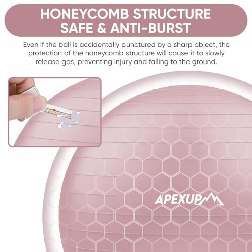 Thumbnail 2 de APEXUP Yoga Ball 65 cm Stability Exercise Ball 🧘♀
