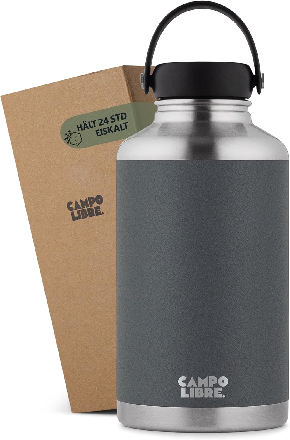 Thumbnail 6 de Campo Libre Umberto Premium Edelstahl Thermoskanne/Trinkflasche – 1 l, 12h heiß & 12h kalt, auslaufsicher